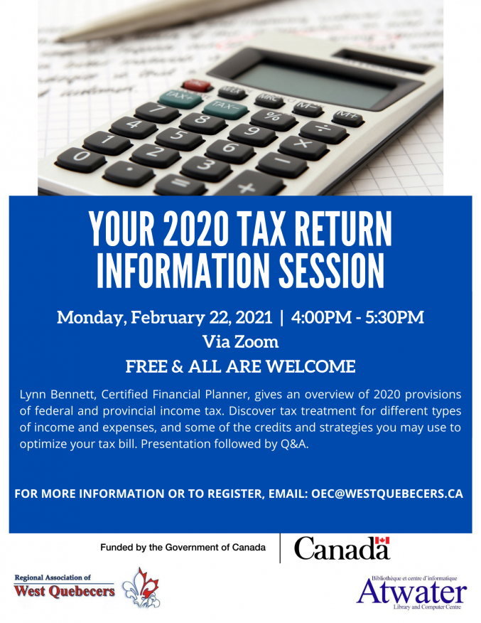 NEW 2021 Tax Info Session Shawville