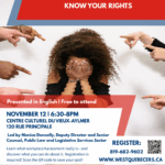 Info Session: harassement in the workplace