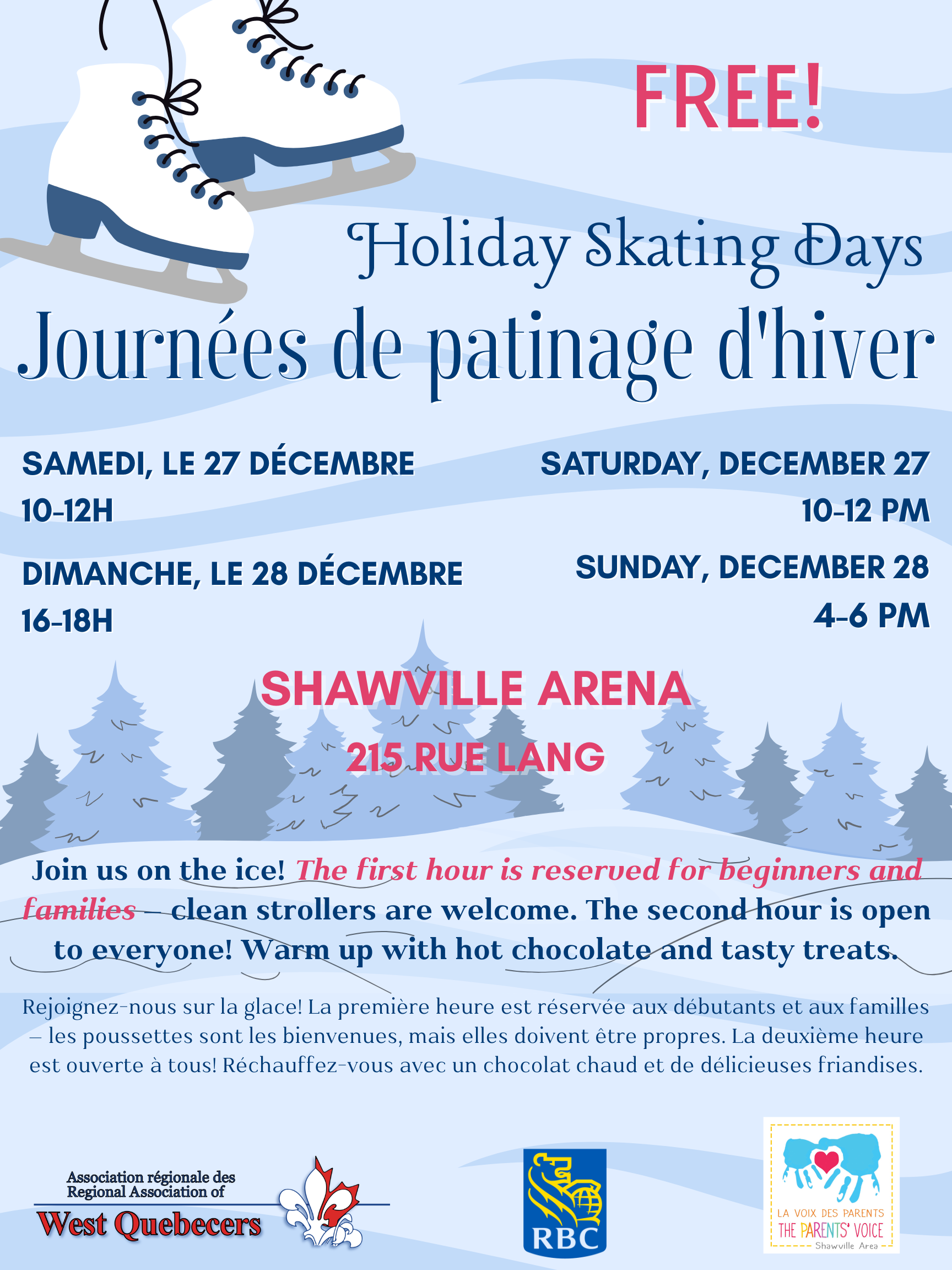 Journées de patinage d'hiver